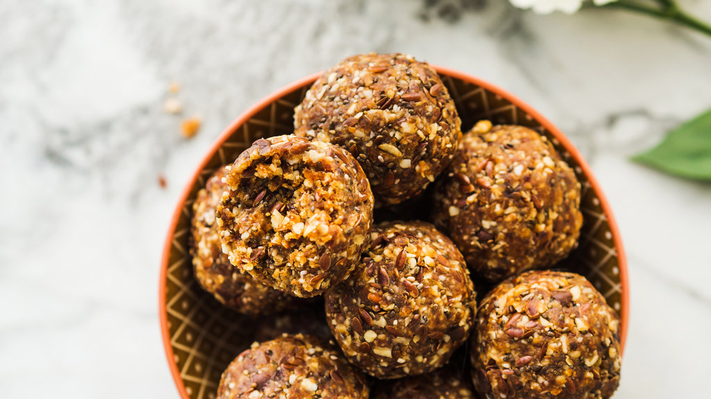 Pumpkin & Flax Seed Energy Bites (Phase 1) Moon Cycle Seed Company